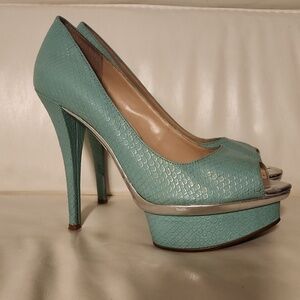 Peep-Toe Platform Heels